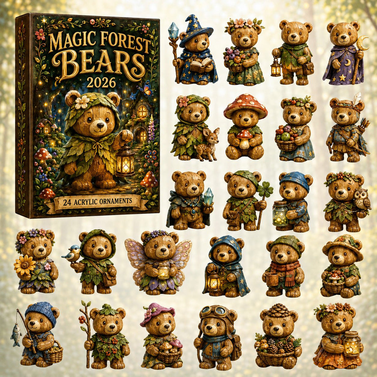 Magic Forest Bears advent calendar