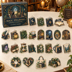 Magic Spellbooks advent calendar box with 24 flat printed acrylic charms
