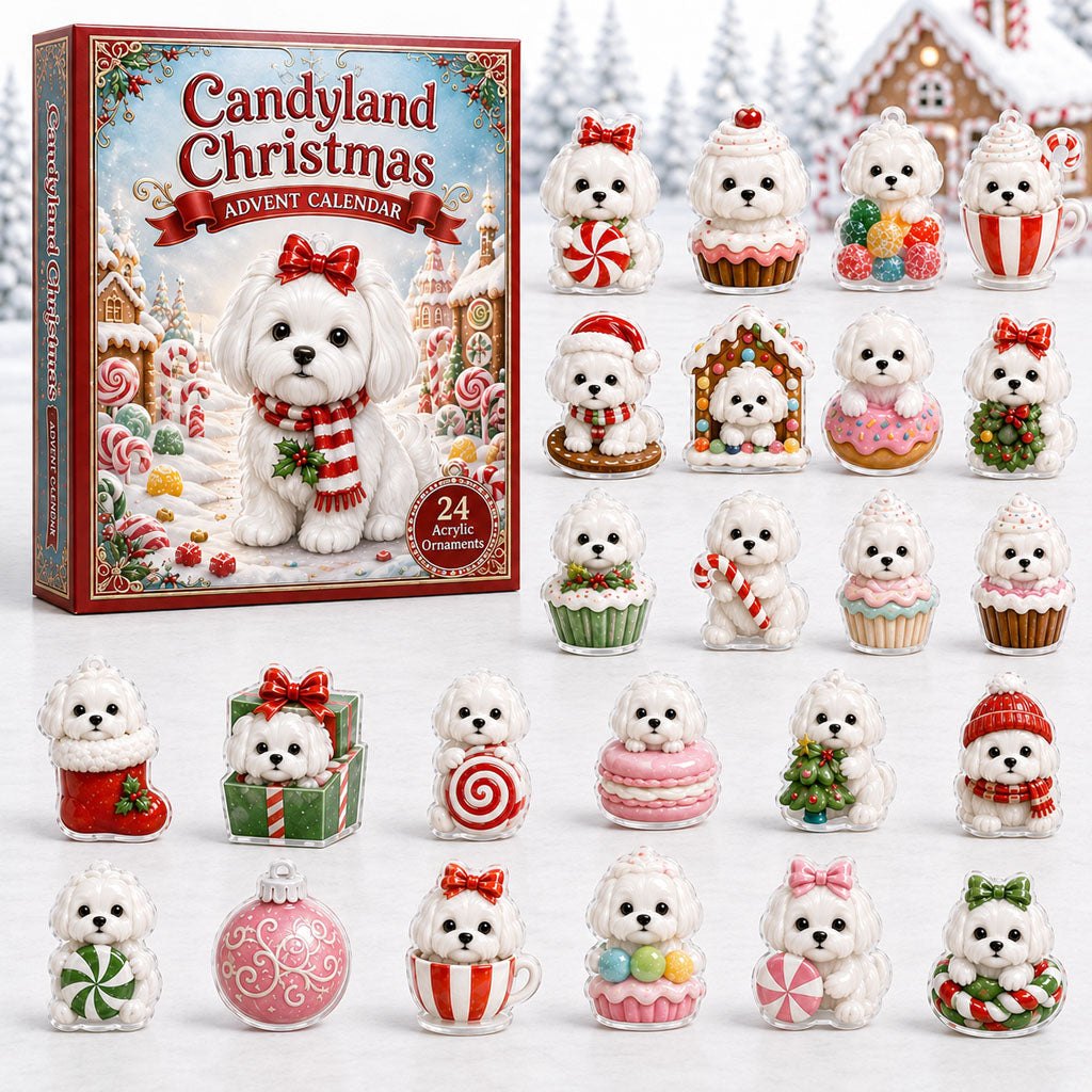 Maltese Candyland Christmas advent calendar