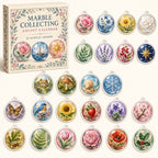 Marble Collecting advent calendar box with 24 printed acrylic charms