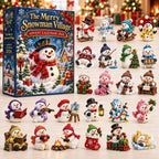 Merry Snowman Village advent calendar
