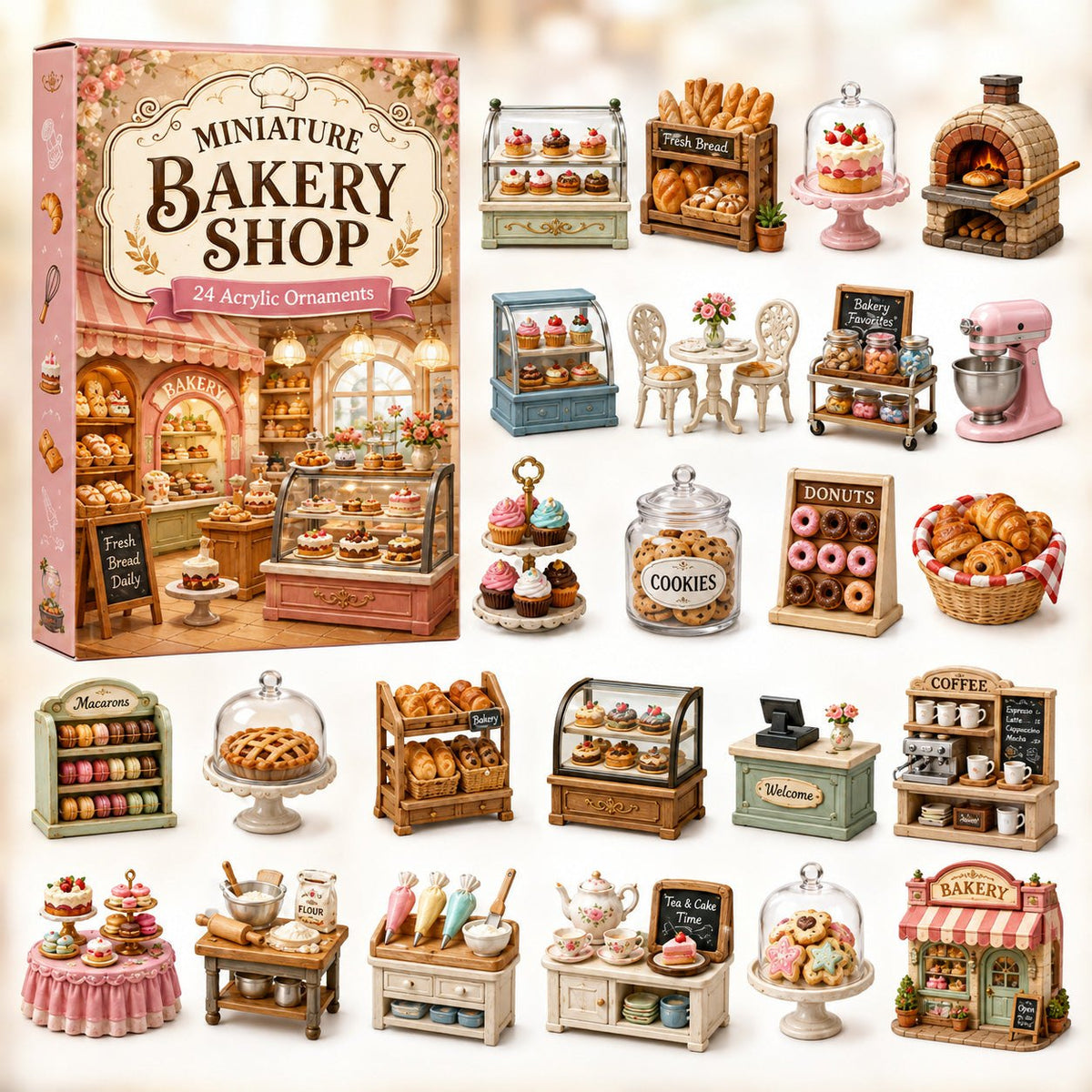 Miniature Bakery Shop advent calendar