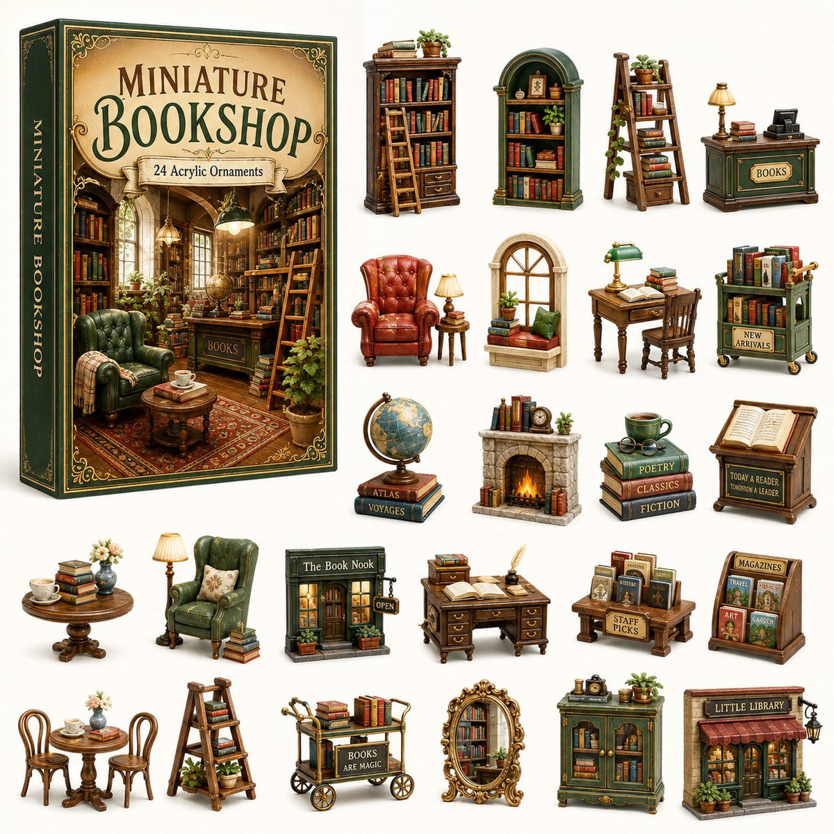 Miniature Bookshop advent calendar