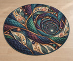 Stitchlight Loom Atrium Area Rug with dimensional printed themed artwork; representative AI-generated mockup.
