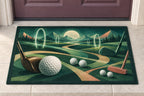 Verdant Pinflight Observatory Welcome Mat with dimensional printed themed artwork; representative AI-generated mockup.