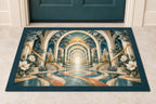 Occupational Therapy Renewal Welcome Mat with dimensional printed themed artwork; representative AI-generated mockup.
