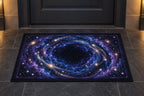 Milestone Birthday Star Portal Welcome Mat with dimensional printed themed artwork; representative AI-generated mockup.