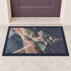Keepsake Vellum Parallax Welcome Mat with dimensional printed themed artwork; representative AI-generated mockup.