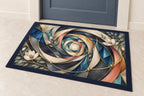Compassion Bridge Atrium Welcome Mat with dimensional printed themed artwork; representative AI-generated mockup.
