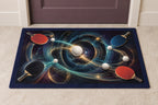 Spinvector Rally Observatory Welcome Mat with dimensional printed themed artwork; representative AI-generated mockup.