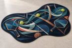 Midnight Dink Detour Custom Shape Mat with dimensional printed themed artwork; representative AI-generated mockup.