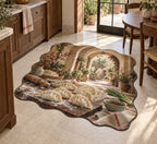 Dumpling Making Custom Shape Mat with dimensional printed themed artwork; representative AI-generated mockup.