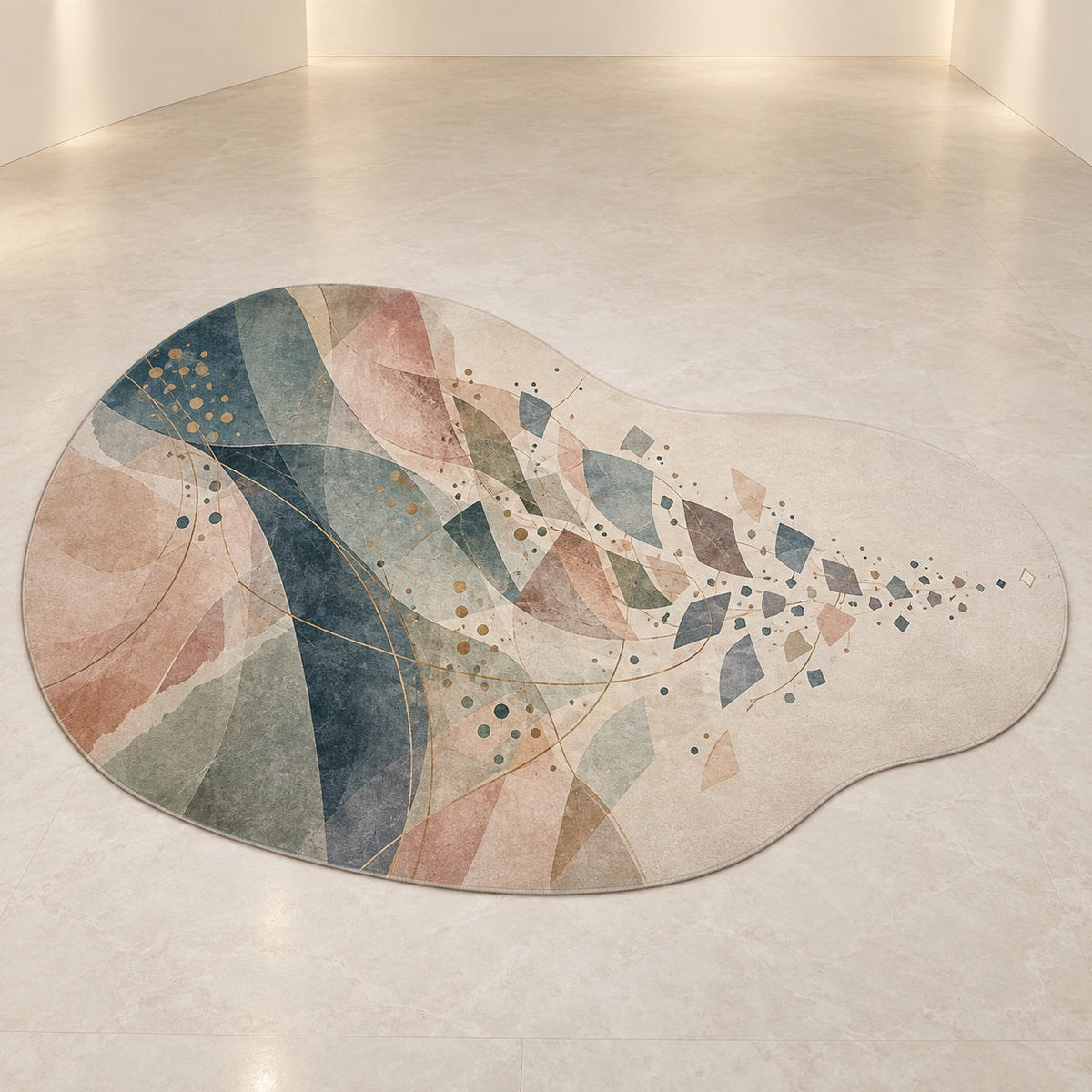 Keepsake Vellum Parallax Custom Shape Mat with dimensional printed themed artwork; representative AI-generated mockup.