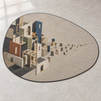 Pocket Atelier Parallax Custom Shape Mat with dimensional printed themed artwork; representative AI-generated mockup.