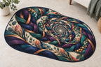 Stitchlight Loom Atrium Custom Shape Mat with dimensional printed themed artwork; representative AI-generated mockup.