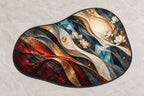 Emberline Rescue Atrium Custom Shape Mat with dimensional printed themed artwork; representative AI-generated mockup.