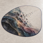 Silvergrain Afterimage Custom Shape Mat with dimensional printed themed artwork; representative AI-generated mockup.