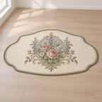 Vintage Garden Cameo Custom Shape Mat with dimensional printed themed artwork; representative AI-generated mockup.