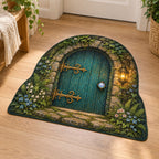 Fairy Doorway Custom Shape Mat with dimensional printed themed artwork; representative AI-generated mockup.