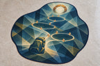 Wayglass Expedition Passage Custom Shape Mat with dimensional printed themed artwork; representative AI-generated mockup.