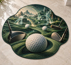Verdant Pinflight Observatory Custom Shape Mat with dimensional printed themed artwork; representative AI-generated mockup.