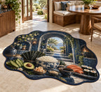 Sushi Ingredient Study Custom Shape Mat with dimensional printed themed artwork; representative AI-generated mockup.