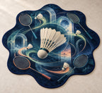Featherflight Club Atlas Custom Shape Mat with dimensional printed themed artwork; representative AI-generated mockup.