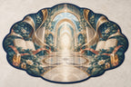 Resonant Harmony Conservatory Custom Shape Mat with dimensional printed themed artwork; representative AI-generated mockup.