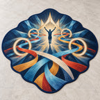 Cadence Crown Convergence Custom Shape Mat with dimensional printed themed artwork; representative AI-generated mockup.