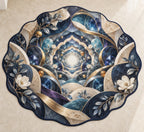 Spatial Prism Atelier Custom Shape Mat with dimensional printed themed artwork; representative AI-generated mockup.