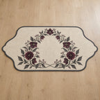 Gothic Botanical Wedding Custom Shape Mat with dimensional printed themed artwork; representative AI-generated mockup.