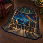 Astronomical Instruments Custom Shape Mat with dimensional printed themed artwork; representative AI-generated mockup.