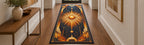 Geometric Sunburst Runner Rug with dimensional printed themed artwork; representative AI-generated mockup.