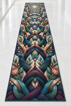 Stitchlight Loom Atrium Runner Rug with dimensional printed themed artwork; representative AI-generated mockup.