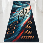 Slipstream Aurora Circuit Runner Rug with dimensional printed themed artwork; representative AI-generated mockup.