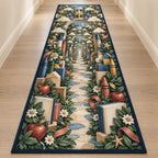 Kindergarten Wonder Garden Runner Rug with dimensional printed themed artwork; representative AI-generated mockup.