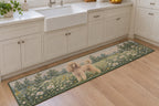 Poodle Kitchen Rug with dimensional printed themed artwork; representative AI-generated mockup.