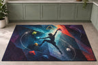 Prismatic Crux Constellation Kitchen Rug with dimensional printed themed artwork; representative AI-generated mockup.