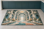 Occupational Therapy Renewal Kitchen Rug with dimensional printed themed artwork; representative AI-generated mockup.