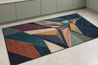 Selvedge Prismfall Kitchen Rug with dimensional printed themed artwork; representative AI-generated mockup.