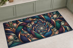 Stitchlight Loom Atrium Kitchen Rug with dimensional printed themed artwork; representative AI-generated mockup.