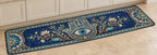 Hamsa Eye Mosaic Kitchen Rug with dimensional printed themed artwork; representative AI-generated mockup.
