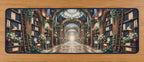Storybook Library Conservatory Desk Mat with dimensional printed themed artwork; representative AI-generated mockup.