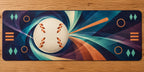 Diamond Dusk Rally Desk Mat with dimensional printed themed artwork; representative AI-generated mockup.