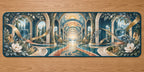 Occupational Therapy Renewal Desk Mat with dimensional printed themed artwork; representative AI-generated mockup.