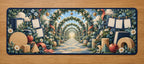 Inclusive Learning Sanctuary Desk Mat with dimensional printed themed artwork; representative AI-generated mockup.