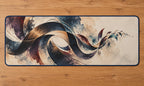 Cadence Inkfold Desk Mat with dimensional printed themed artwork; representative AI-generated mockup.