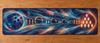Tenpin Aurora Lattice Desk Mat with dimensional printed themed artwork; representative AI-generated mockup.
