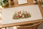 Original Storybook Animals Desk Mat with dimensional printed themed artwork; representative AI-generated mockup.