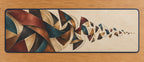 Patina Stitchfold Cascade Desk Mat with dimensional printed themed artwork; representative AI-generated mockup.
